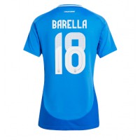 Taliansko Nicolo Barella #18 Domáci Ženy futbalový dres ME 2024 Krátky Rukáv